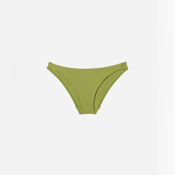 Everlane Bikini Bottom Women's Size Small Green Pepper Moderate‎ Coverage NWT - Picture 6 of 13